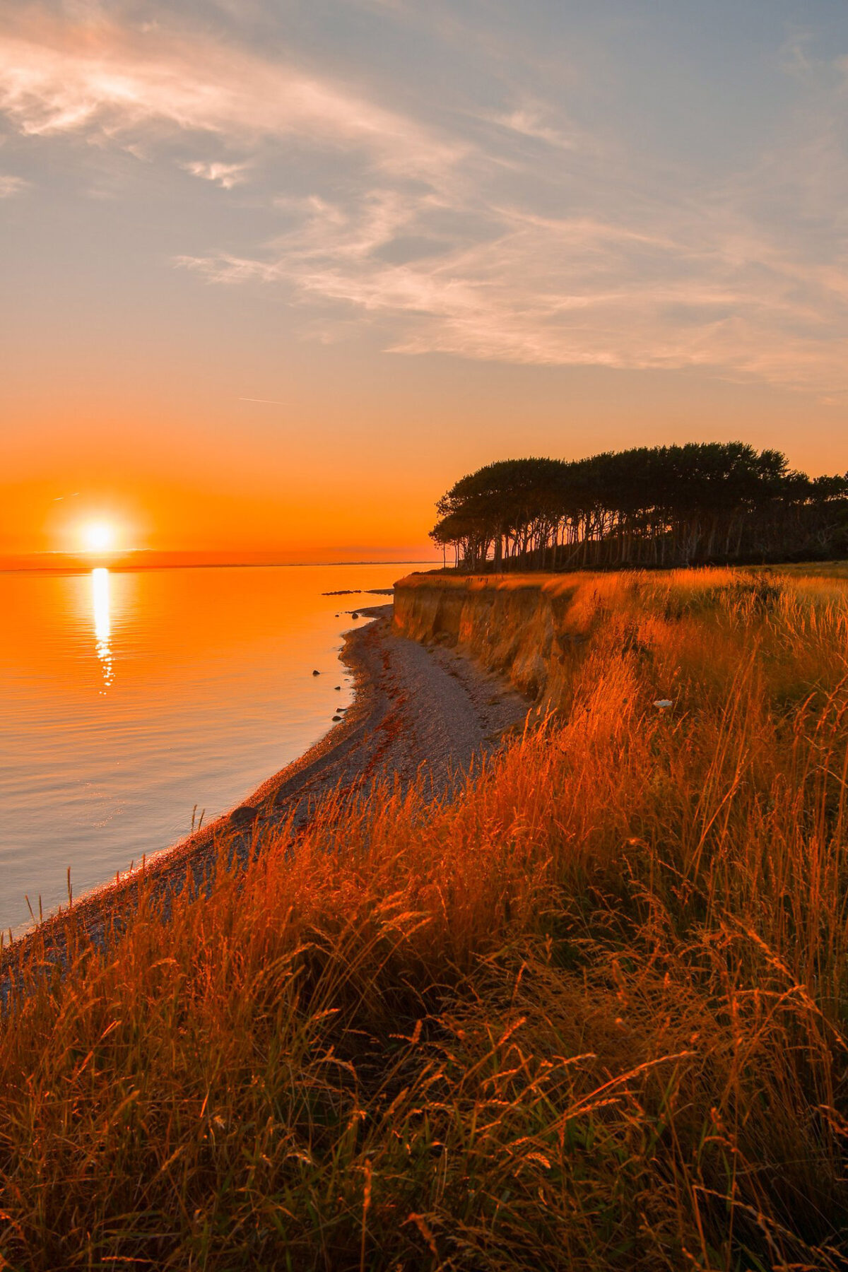 An der Ostseeküste von Langeland in Dänemark 